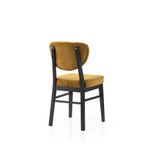 Casa si Gradina - Mobilier - Scaune si fotolii - Scaune - Set scaune (2 bucăți) Hanah Home, PAL melaminat, 47 x 52 x 88 cm, negru/muștar, 974NMB1889 - Infinity.ro