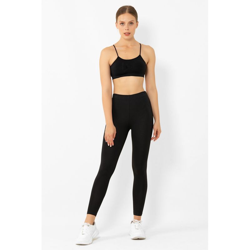 Sport si Outdoor - Echipament Sportiv - Imbracaminte sport - Colanti sport - Colanți Jumeon, 46% bumbac și 8% elastan, negru, 997MRE1612 - S/M - Infinity.ro
