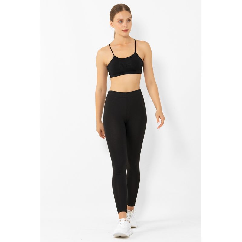 Sport si Outdoor - Echipament Sportiv - Imbracaminte sport - Colanti sport - Colanți Jumeon, 46% bumbac și 8% elastan, negru, 997MRE1612 - S/M - Infinity.ro