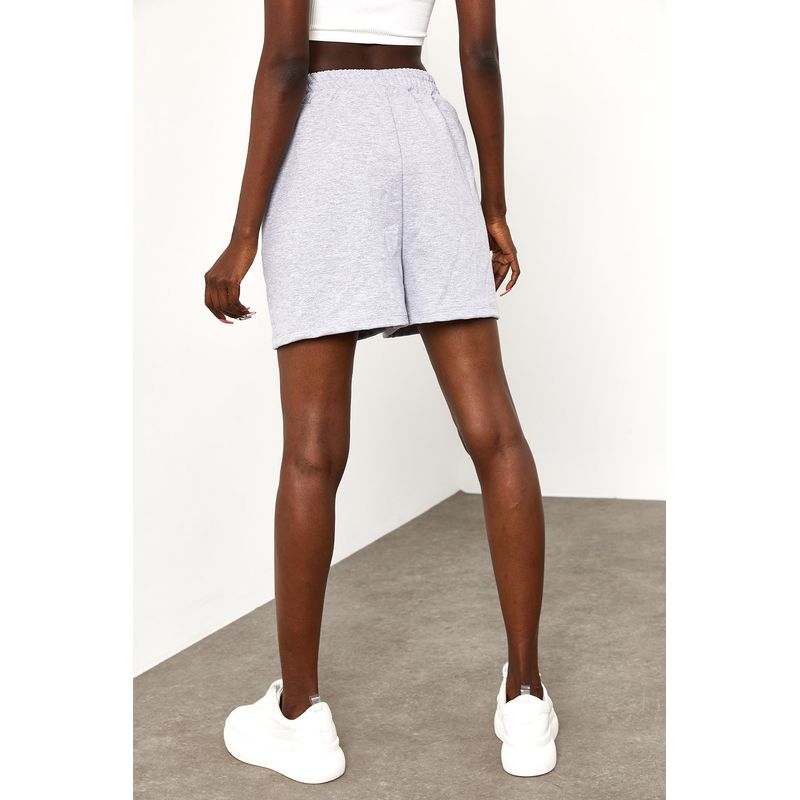 Fashion, accesorii si bijuterii - Femei - Imbracaminte femei - Pantaloni femei - Pantaloni scurți femei Jumeon, 70% bumbac și 30% poliester, gri, 215XHN1812 - S - Infinity.ro