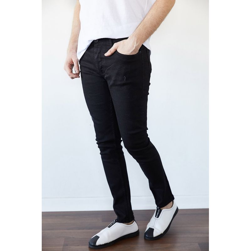 Fashion, accesorii si bijuterii - Barbati - Imbracaminte - Pantaloni barbati - Pantaloni bărbați Jumeon, 98% bumbac, negru, 214XHN1129 - 30 - Infinity.ro