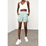 Fashion, accesorii si bijuterii - Femei - Imbracaminte femei - Pantaloni femei - Pantaloni scurți femei Jumeon, 65% bumbac, albastru, 215XHN1321 - S - Infinity.ro
