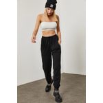 Fashion, accesorii si bijuterii - Femei - Imbracaminte femei - Pantaloni femei - Pantaloni trening femei Jumeon, 100% bumbac, negru, 215XHN1163 - S - Infinity.ro