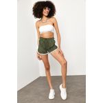 Fashion, accesorii si bijuterii - Femei - Imbracaminte femei - Pantaloni femei - Pantaloni scurți femei Jumeon, 70% bumbac și 30% poliester, kaki, 215XHN1334 - S - Infinity.ro
