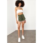 Fashion, accesorii si bijuterii - Femei - Imbracaminte femei - Pantaloni femei - Pantaloni scurți femei Jumeon, 70% bumbac și 30% poliester, kaki, 215XHN1334 - S - Infinity.ro
