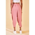 Fashion, accesorii si bijuterii - Femei - Imbracaminte femei - Pantaloni femei - Pantaloni femei Jumeon, 100% bumbac, roz pudrat, 215XHN1941 - XL - Infinity.ro