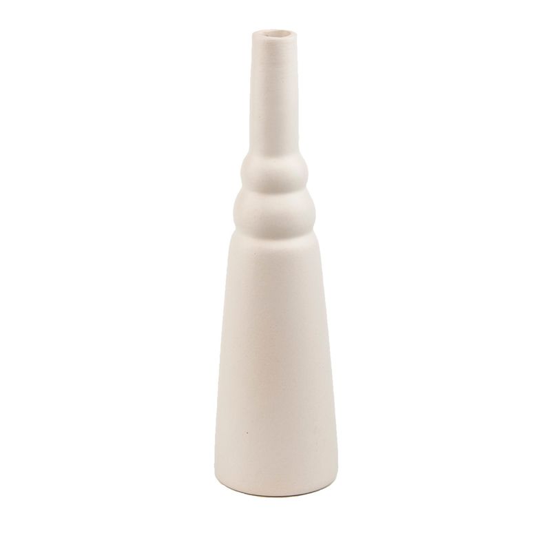 Casa si Gradina - Decoratiuni - Obiecte decorative - Vaze si boluri decorative - Vază Aberto Design, ceramică, 7 x 7 x 28 cm, alb, 151SVN1539 - Infinity.ro