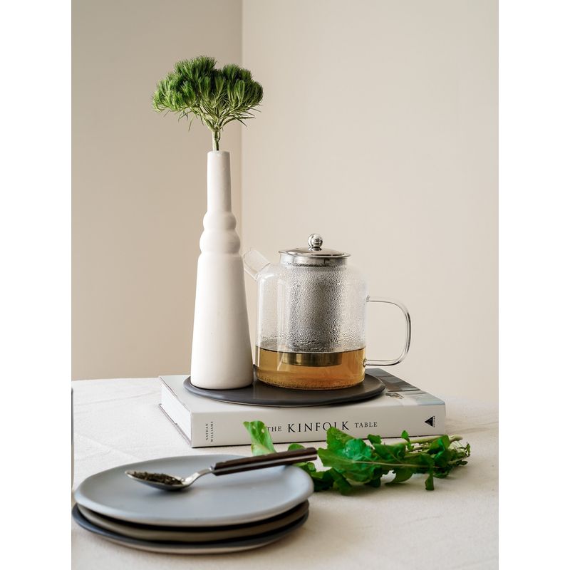 Casa si Gradina - Decoratiuni - Obiecte decorative - Vaze si boluri decorative - Vază Aberto Design, ceramică, 7 x 7 x 28 cm, alb, 151SVN1539 - Infinity.ro