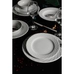 Casa si Gradina - Bucatarie si vesela - Vesela si tacamuri - Vesela pentru servire - Set veselă (24 bucăți) Hermia, porțelan, alb, 387GRP1138 - Infinity.ro