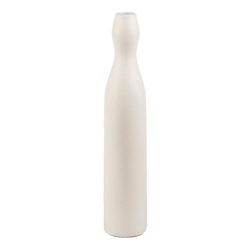 Casa si Gradina - Decoratiuni - Obiecte decorative - Vaze si boluri decorative - Vază Aberto Design, ceramică, 6 x 6 x 31 cm, alb, 151SVN1540 - Infinity.ro