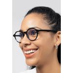 Fashion, accesorii si bijuterii - Femei - Accesorii femei - Alte accesorii femei - Ochelari de vedere unisex Jumeon, sticlă, 48 mm, negru, 761WNA1627 - Infinity.ro