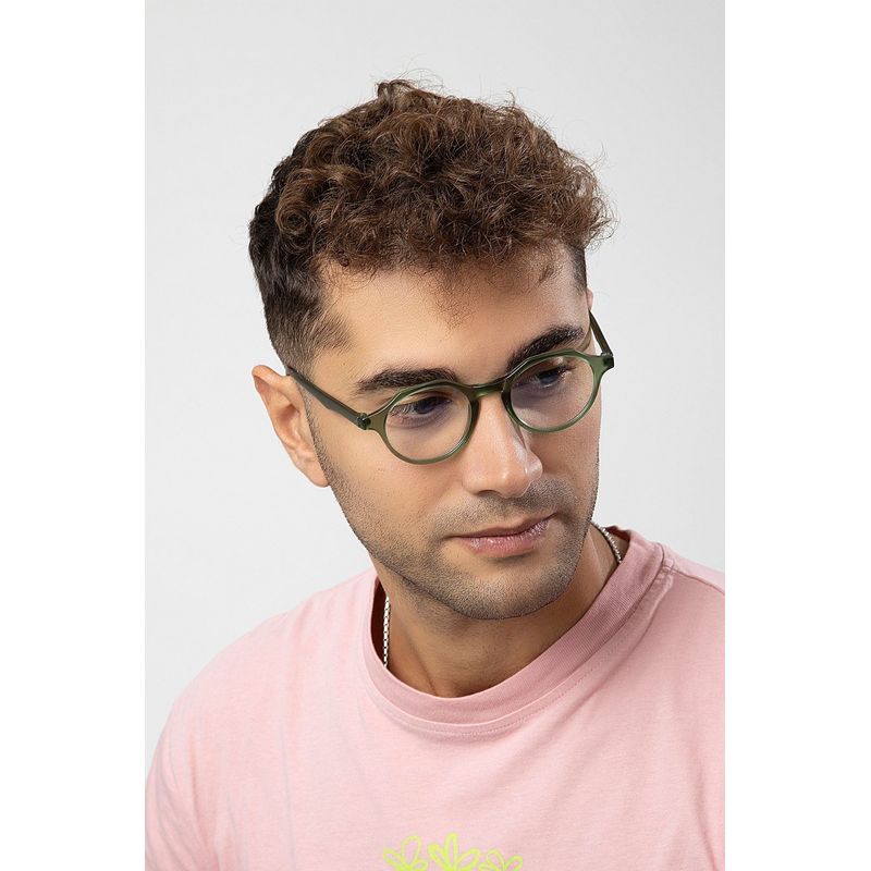 Ingrijire personala si Cosmetice - Sanatate si wellness - Optica medicala - Ochelari de vedere - Ochelari de vedere bărbați Jumeon, sticlă, 48 mm, verde, 761WNA1448 - Infinity.ro