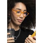 Fashion, accesorii si bijuterii - Femei - Accesorii femei - Alte accesorii femei - Ochelari de vedere unisex Jumeon, sticlă, 48 mm, portocaliu, 761WNA1626 - Infinity.ro