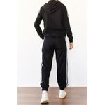 Fashion, accesorii si bijuterii - Femei - Imbracaminte femei - Costume si compleuri femei - Set pantaloni trening femei Jumeon, 70% bumbac și 30% poliester, negru, 215XHN1168 - L - Infinity.ro