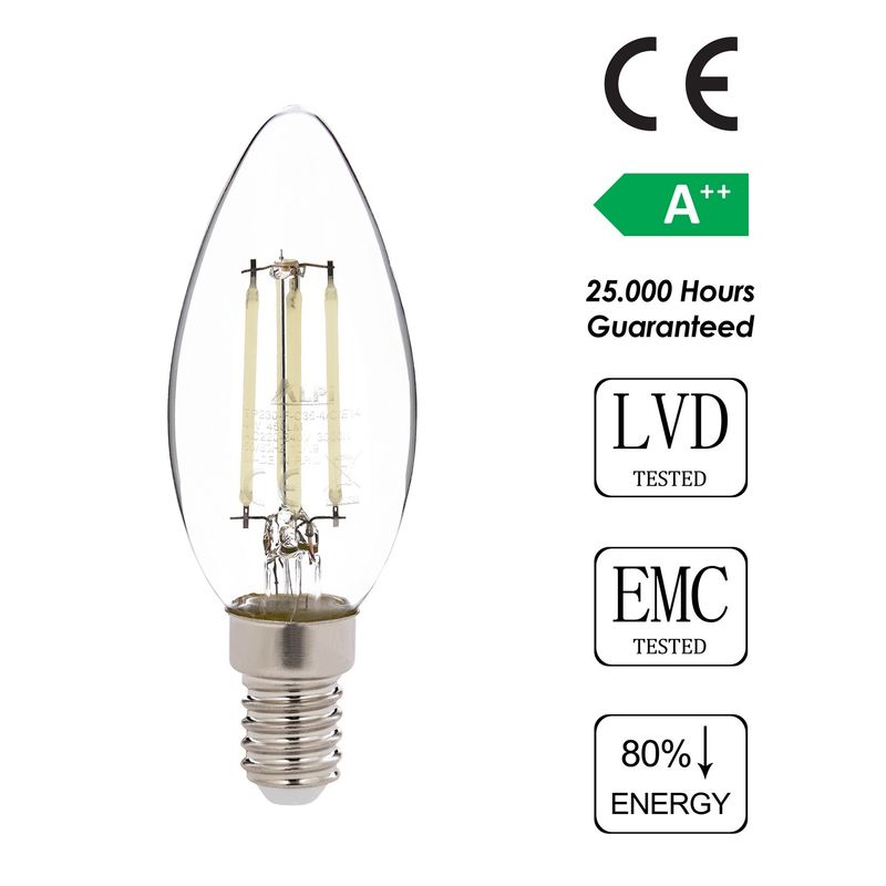 Casa si Gradina - Corpuri si surse de iluminat - Becuri si tuburi neon - Becuri - Bec LED Opviq, sticlă, transparent, 380SGE1501 - Infinity.ro