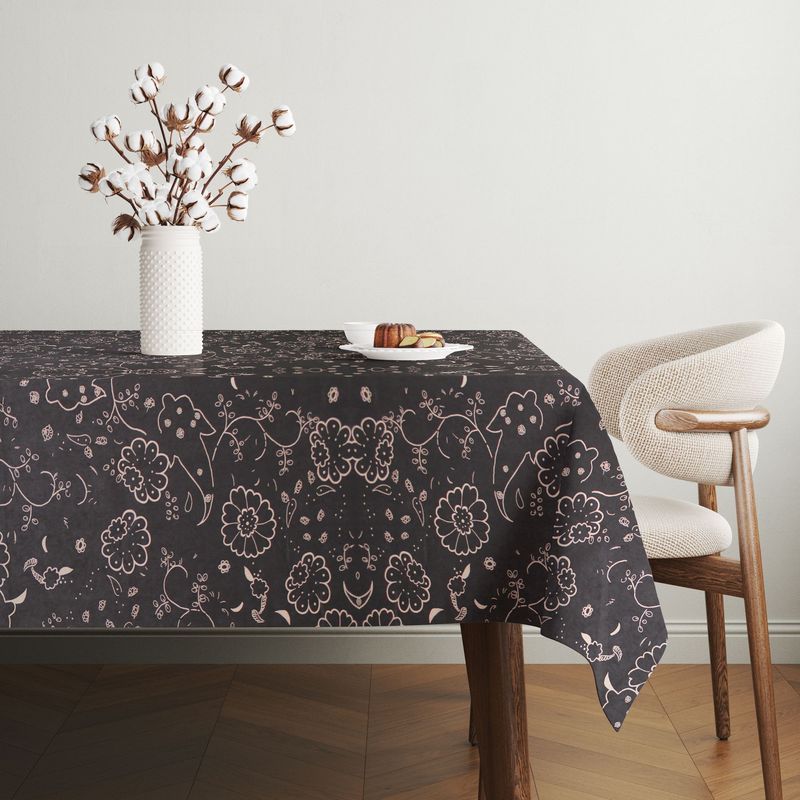 Casa si Gradina - Textile si covoare - Textile bucatarie - Fete de masa - Față de masă Hermia, 65% bumbac și 35% poliester, 140 x 220 cm, multicolor, 154DMD1154 - Infinity.ro