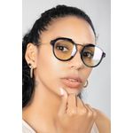 Fashion, accesorii si bijuterii - Femei - Accesorii femei - Alte accesorii femei - Ochelari de vedere unisex Jumeon, sticlă, 52 mm, negru, 761WNA1659 - Infinity.ro