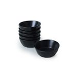 Casa si Gradina - Bucatarie si vesela - Vesela si tacamuri - Farfurii si boluri - Set boluri aperitiv (6 bucăți) Hermia, ceramică vitrificată, negru, 275KRM2429 - Infinity.ro