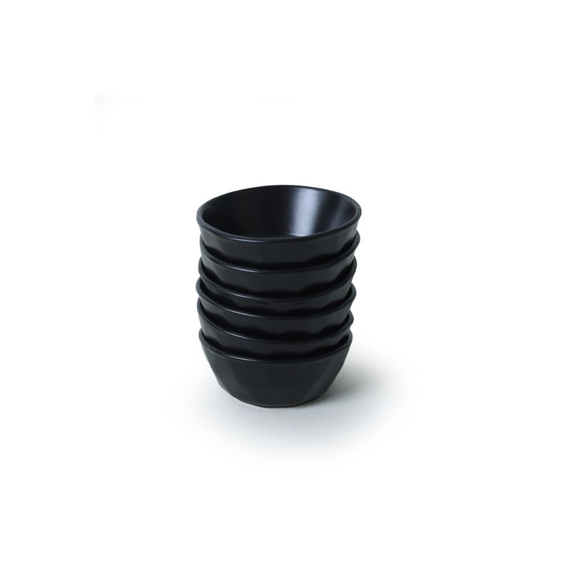 Casa si Gradina - Bucatarie si vesela - Vesela si tacamuri - Farfurii si boluri - Set boluri aperitiv (6 bucăți) Hermia, ceramică vitrificată, negru, 275KRM2429 - Infinity.ro