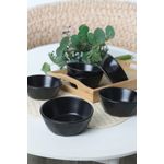 Casa si Gradina - Bucatarie si vesela - Vesela si tacamuri - Farfurii si boluri - Set boluri aperitiv (6 bucăți) Hermia, ceramică vitrificată, negru, 275KRM2429 - Infinity.ro