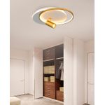 Casa si Gradina - Corpuri si surse de iluminat - Plafoniere, aplice si spoturi - Aplică perete Opviq, acrilic, 14 cm, alb/auriu, 701CHD1563 - Infinity.ro