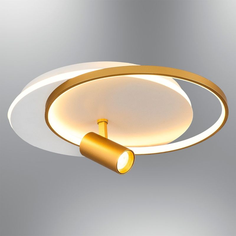 Casa si Gradina - Corpuri si surse de iluminat - Plafoniere, aplice si spoturi - Aplică perete Opviq, acrilic, 14 cm, alb/auriu, 701CHD1563 - Infinity.ro