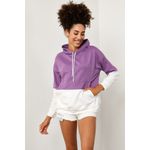 Fashion, accesorii si bijuterii - Femei - Imbracaminte femei - Hanorace femei - Hanorac femei Jumeon, 70% bumbac și 30% poliester, lila și alb, 215XHN2880 - S - Infinity.ro
