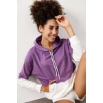 Fashion, accesorii si bijuterii - Femei - Imbracaminte femei - Hanorace femei - Hanorac femei Jumeon, 70% bumbac și 30% poliester, lila și alb, 215XHN2880 - S - Infinity.ro