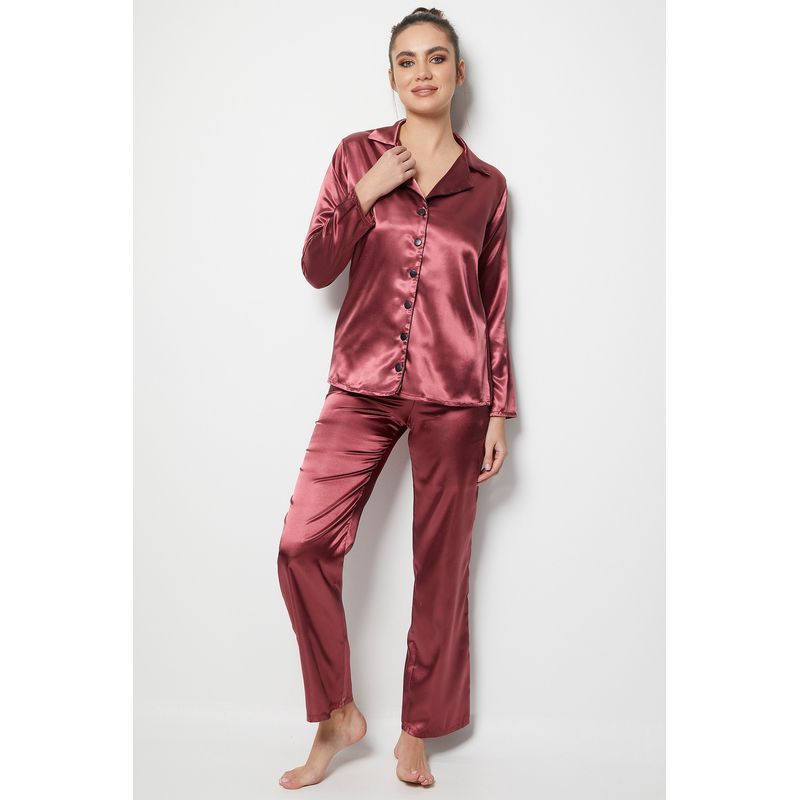 Fashion, accesorii si bijuterii - Femei - Lenjerie si pijamale femei - Pijamale femei - Set pijama femei Jumeon, 100% poliester, lila, 997MRE1209 - S-M - Infinity.ro