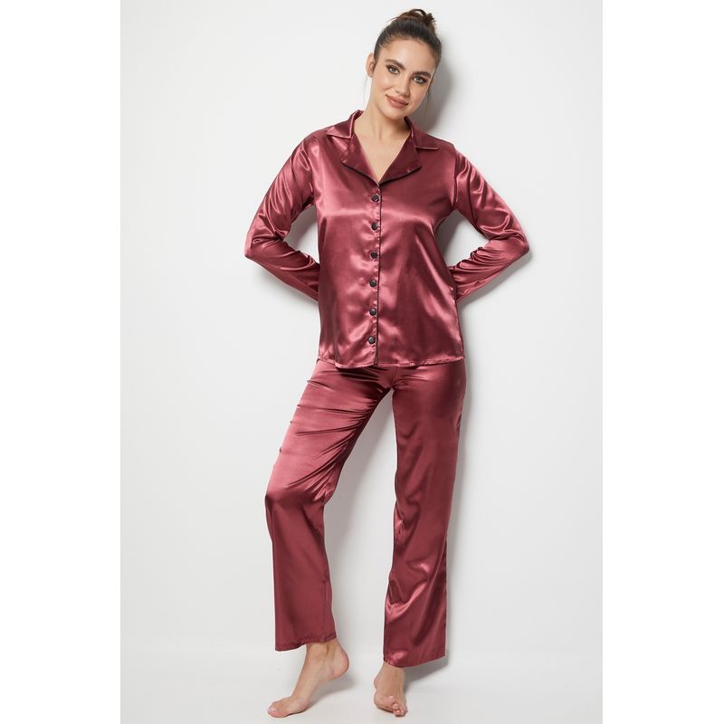 Fashion, accesorii si bijuterii - Femei - Lenjerie si pijamale femei - Pijamale femei - Set pijama femei Jumeon, 100% poliester, lila, 997MRE1209 - S-M - Infinity.ro