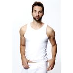 Fashion, accesorii si bijuterii - Barbati - Lenjerie si pijamale barbati - Lenjerie intima barbati - Maiou bărbați Jumeon, 100% bumbac, alb, 190MRE1153 - S - Infinity.ro
