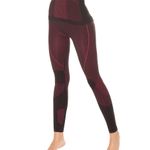 Fashion, accesorii si bijuterii - Femei - Imbracaminte femei - Pantaloni femei - Colanți sport Jumeon, 10% elastan, vișiniu roșu și negru, 997MRE1686 - S-M - Infinity.ro
