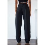 Fashion, accesorii si bijuterii - Femei - Imbracaminte femei - Pantaloni femei - Pantaloni trening femei Jumeon, 100% bumbac, negru, 215XHN1305 - L - Infinity.ro