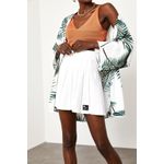 Fashion, accesorii si bijuterii - Femei - Imbracaminte femei - Camasi si bluze femei - Kimono Jumeon, 100% vâscoză, alb și verde, 215XHN1283 - M - Infinity.ro