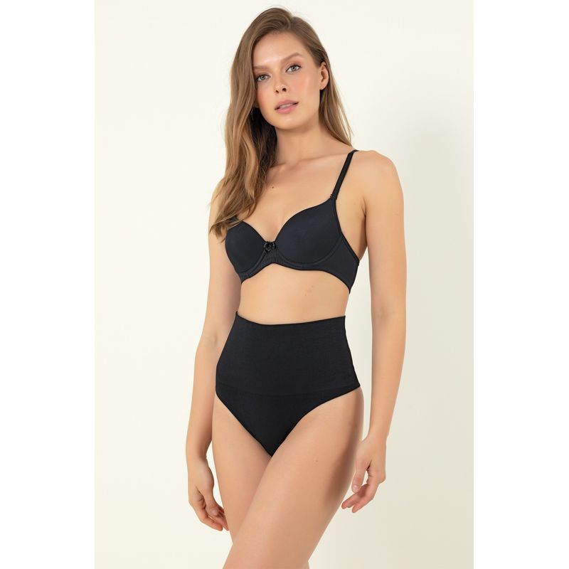 Fashion, accesorii si bijuterii - Femei - Lenjerie si pijamale femei - Lenjerie intima femei - Corset femei Jumeon, 17% elastan, negru, 997MRE2205 - M-L - Infinity.ro
