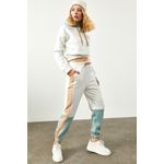 Fashion, accesorii si bijuterii - Femei - Imbracaminte femei - Costume si compleuri femei - Set pantaloni trening femei Jumeon, 70% bumbac și 30% poliester, alb, 215XHN1520 - 40 - Infinity.ro