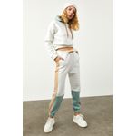 Fashion, accesorii si bijuterii - Femei - Imbracaminte femei - Costume si compleuri femei - Set pantaloni trening femei Jumeon, 70% bumbac și 30% poliester, alb, 215XHN1520 - 40 - Infinity.ro
