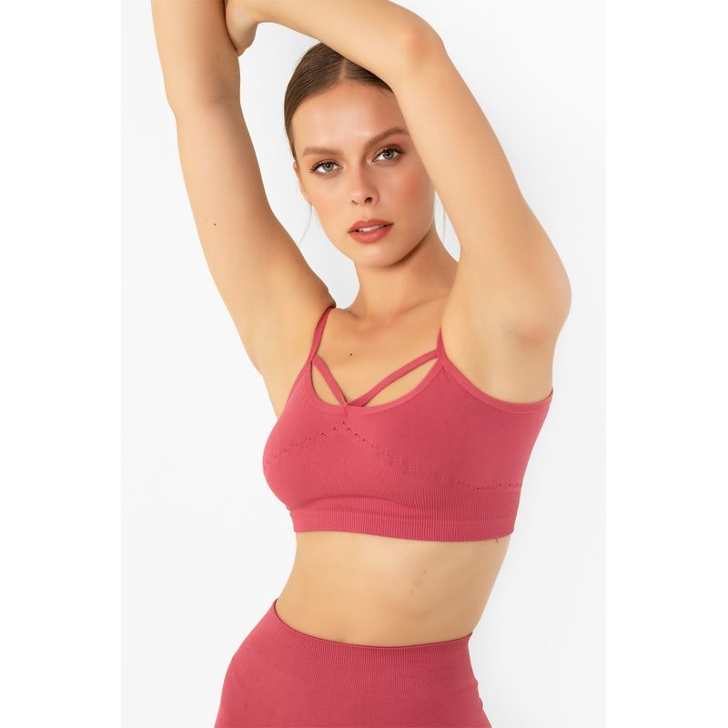 Fashion, accesorii si bijuterii - Femei - Lenjerie si pijamale femei - Lenjerie intima femei - Sutien sport Jumeon, 5% elastan, roz, 997MRE1643 - M-L - Infinity.ro