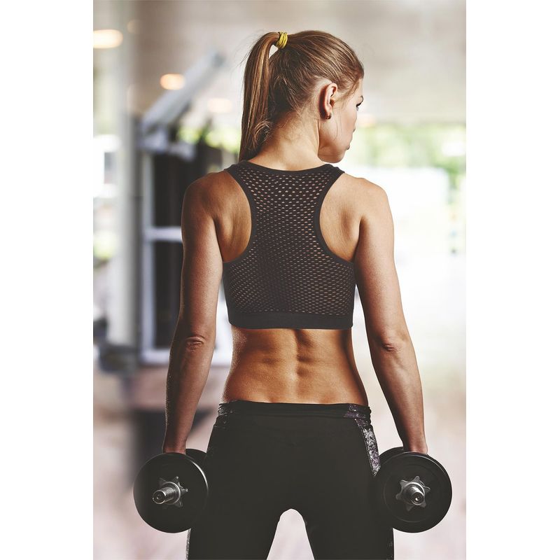 Fashion, accesorii si bijuterii - Femei - Lenjerie si pijamale femei - Lenjerie intima femei - Sutien sport Jumeon, 8% elastan, negru, 997MRE1646 - M-L - Infinity.ro