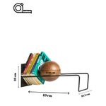 Carti si Birotica - Birotica - Accesorii de birou - Suporturi accesorii birou - Suport cărți Hanah Home, metal, 16.5 x 49 x 18 cm, negru, 438CTF1303 - Infinity.ro