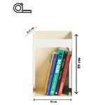 Carti si Birotica - Birotica - Accesorii de birou - Suporturi accesorii birou - Suport cărți Hanah Home, metal, 18 x 15.5 x 19 cm, crem, 438CTF1305 - Infinity.ro