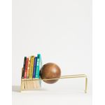 Carti si Birotica - Birotica - Accesorii de birou - Suporturi accesorii birou - Suport cărți Hanah Home, metal, 16.5 x 49 x 18 cm, antichizat auriu, 438CTF1301 - Infinity.ro