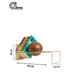 Carti si Birotica - Birotica - Accesorii de birou - Suporturi accesorii birou - Suport cărți Hanah Home, metal, 16.5 x 49 x 18 cm, antichizat auriu, 438CTF1301 - Infinity.ro