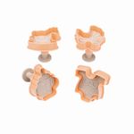 Casa si Gradina - Bucatarie si vesela - Ustensile bucatarie - Forme prajituri - Set forme prăjituri Hermia, plastic, 5.5 x 4.5 x 5.5 cm, portocaliu și bej, 732SNP1150 - Infinity.ro