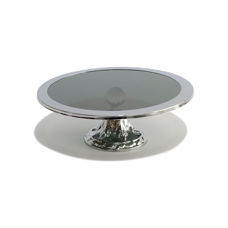Casa si Gradina - Bucatarie si vesela - Vesela si tacamuri - Vesela desert - Farfurie desert Hermia, metal, 14 cm, argintiu, 283PLN1407 - Infinity.ro