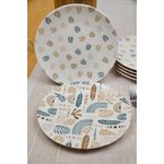 Casa si Gradina - Bucatarie si vesela - Vesela si tacamuri - Vesela desert - Set farfurii desert (6 bucăți) Hermia, porțelan, multicolor, 858CMR1506 - Infinity.ro