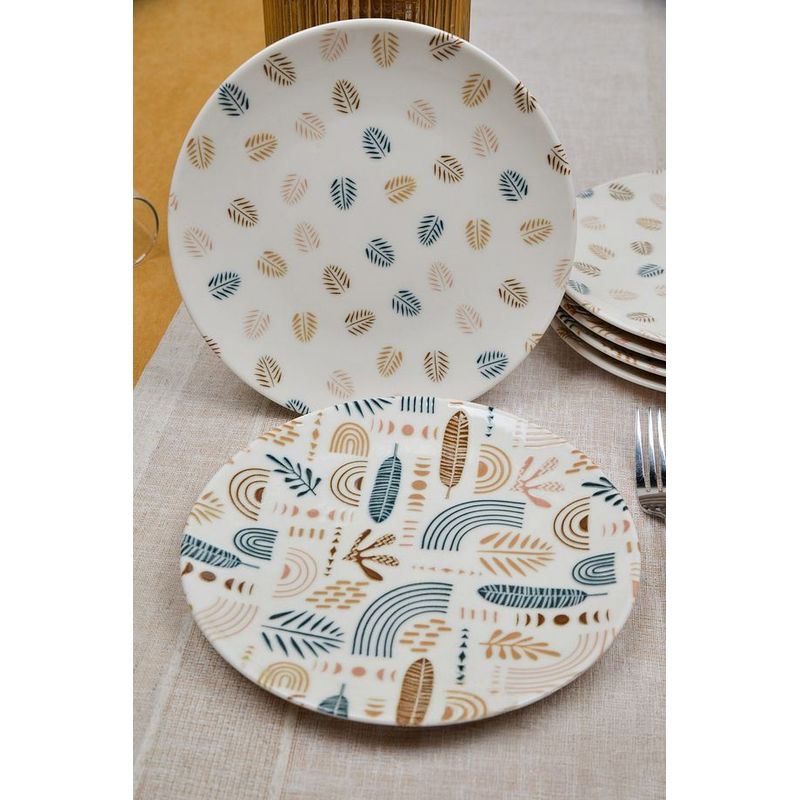 Casa si Gradina - Bucatarie si vesela - Vesela si tacamuri - Vesela desert - Set farfurii desert (6 bucăți) Hermia, porțelan, multicolor, 858CMR1506 - Infinity.ro