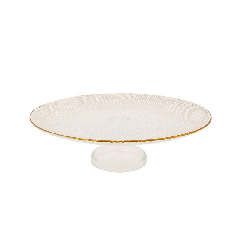 Casa si Gradina - Bucatarie si vesela - Vesela si tacamuri - Vesela desert - Set farfurii desert (7 bucăți) Hermia, sticlă, auriu, 216KRC1190 - Infinity.ro