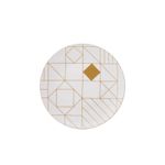 Casa si Gradina - Bucatarie si vesela - Vesela si tacamuri - Vesela pentru servire - Set veselă (24 bucăți) Hermia, porțelan, alb și auriu, 216KRC1160 - Infinity.ro