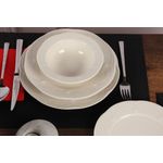 Casa si Gradina - Bucatarie si vesela - Vesela si tacamuri - Vesela pentru servire - Set veselă (24 bucăți) Hermia, porțelan, crem, 710KTP2437 - Infinity.ro
